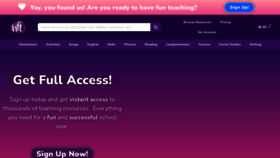 What Havefunteaching.com website looked like in 2023 (1 year ago)