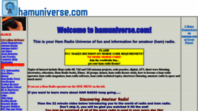 What Hamuniverse.com website looked like in 2023 (1 year ago)