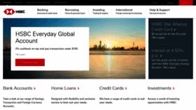 What Hsbc.com.au website looked like in 2023 (1 year ago)