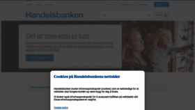 What Handelsbanken.no website looked like in 2023 (1 year ago)