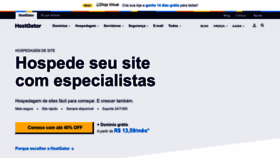What Hostgator.com.br website looked like in 2023 (1 year ago)
