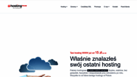 What Hostinghouse.pl website looked like in 2023 (1 year ago)