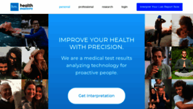 What Healthmatters.io website looked like in 2023 (1 year ago)