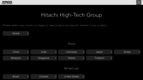 What Hitachi-hightech.com website looked like in 2023 (1 year ago)