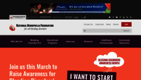 What Hemophilia.org website looked like in 2023 (1 year ago)