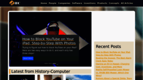 What History-computer.com website looked like in 2023 (1 year ago)