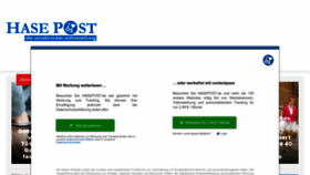 What Hasepost.de website looked like in 2023 (1 year ago)