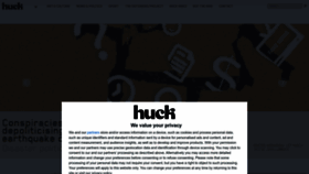What Huckmag.com website looked like in 2023 (1 year ago)