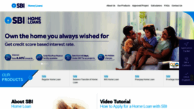 What Homeloans.sbi website looked like in 2023 (1 year ago)