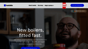What Heatable.co.uk website looked like in 2023 (2 years ago)