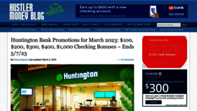 What Hustlermoneyblog.com website looked like in 2023 (1 year ago)
