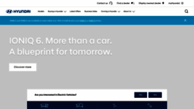 What Hyundai.com.au website looked like in 2023 (1 year ago)