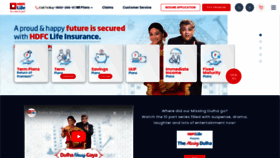 What Hdfclife.com website looked like in 2023 (1 year ago)