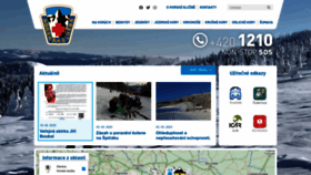What Horskasluzba.cz website looked like in 2023 (1 year ago)