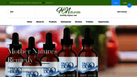 What Hbnaturals.com website looked like in 2023 (1 year ago)