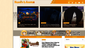 What Honeysanime.com website looked like in 2023 (1 year ago)