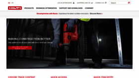 What Hilti.ca website looked like in 2023 (1 year ago)