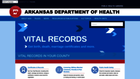What Healthyarkansas.com website looked like in 2023 (1 year ago)