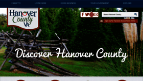 What Hanovercounty.gov website looked like in 2023 (1 year ago)