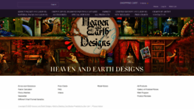 What Heavenandearthdesigns.com website looked like in 2023 (1 year ago)