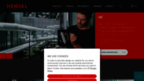 What Hensel-electric.de website looked like in 2023 (2 years ago)