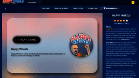 What Happywheelsgame.io website looked like in 2023 (1 year ago)