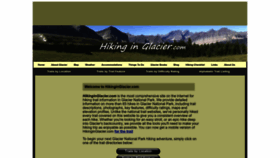 What Hikinginglacier.com website looked like in 2023 (1 year ago)