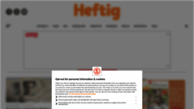 What Heftig.de website looked like in 2023 (2 years ago)