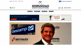 What Hispanidad.com website looked like in 2023 (1 year ago)