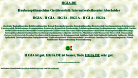 What Hgia.de website looked like in 2023 (2 years ago)