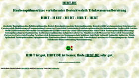 What Hibt.de website looked like in 2023 (2 years ago)