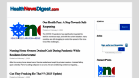What Healthnewsdigest.com website looked like in 2023 (1 year ago)