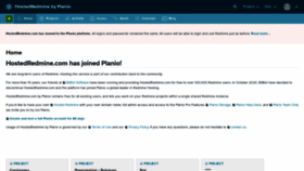 What Hostedredmine.com website looked like in 2023 (2 years ago)