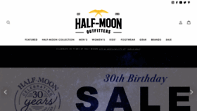 What Halfmoonoutfitters.com website looked like in 2023 (1 year ago)