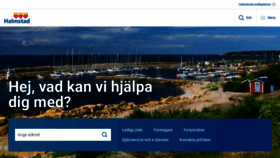 What Halmstad.se website looked like in 2023 (1 year ago)