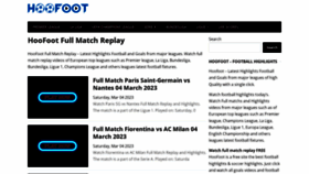What Hoofoot.org website looked like in 2023 (1 year ago)