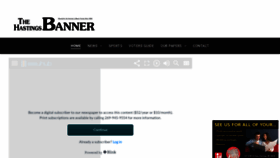 What Hastingsbanner.com website looked like in 2023 (1 year ago)