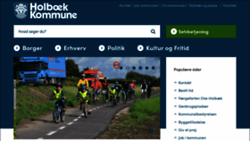 What Holbaek.dk website looked like in 2023 (1 year ago)