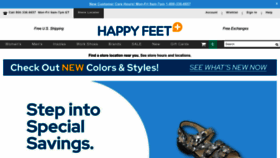 What Happyfeet.com website looked like in 2023 (1 year ago)