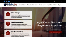 What Helplinelaw.com website looked like in 2023 (1 year ago)