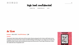 What Highheelconfidential.com website looked like in 2023 (1 year ago)