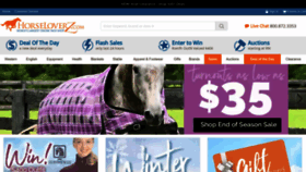 What Horseloverz.com website looked like in 2023 (1 year ago)
