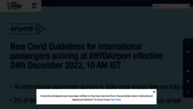 What Hyderabad.aero website looked like in 2023 (1 year ago)
