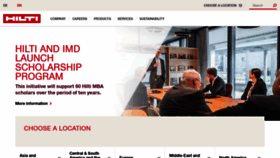 What Hilti.group website looked like in 2023 (1 year ago)