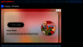 What Happywheels2.io website looked like in 2023 (1 year ago)