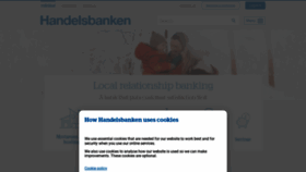 What Handelsbanken.co.uk website looked like in 2023 (1 year ago)