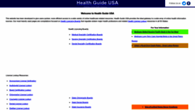 What Healthguideusa.org website looked like in 2023 (1 year ago)