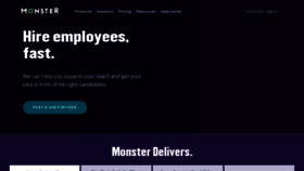 What Hiring.monster.com website looked like in 2023 (1 year ago)