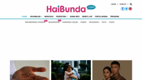 What Haibunda.com website looked like in 2023 (1 year ago)