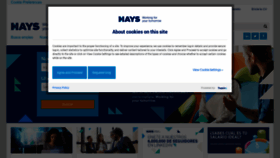 What Hays.es website looked like in 2023 (1 year ago)